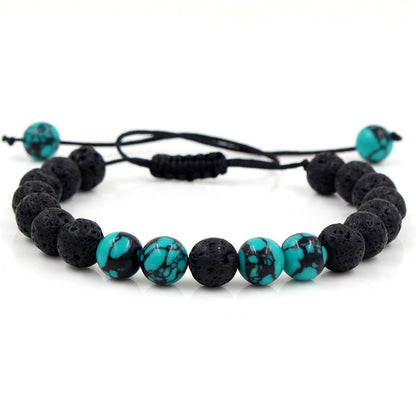 Volcanic Stone Energy Bracelet for Men & Women - Meditation Yoga Fashion Jewelry