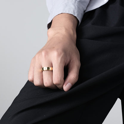 Spinnable Cross Meditation Ring for Anxiety Relief | Stainless Steel Stress Relief Jewelry | Unisex