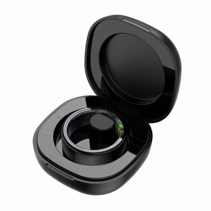 R02 Smart Ring – Waterproof Blood Oxygen Monitor, Sleep Tracker, Heart Rate Monitor, Fitness & Photo Smart Ring (Black/Gold, Multiple Sizes)