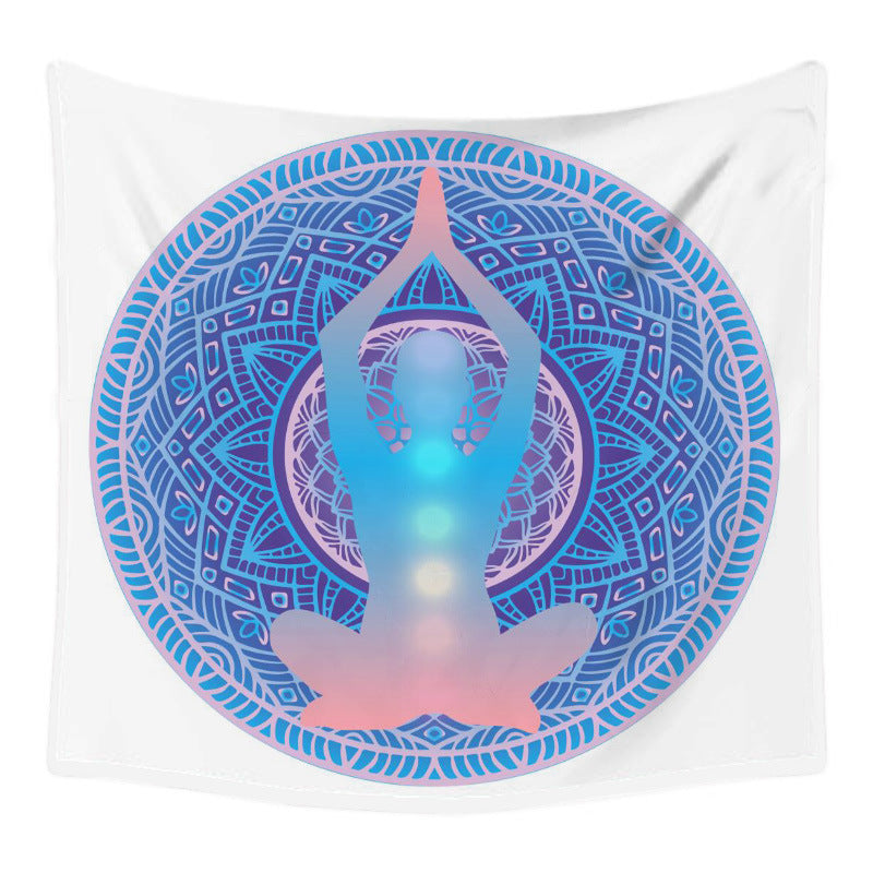 Lotus Seven Stars Tapestry Nordic Style Yoga Meditation Wall Hanging Hand Washable Home Decor (mutiple options)
