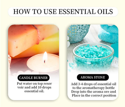 【Meditation Essential Oil】YINSHO Aromatherapy Oil 10ml - Oil-Soluble for Diffuser Stone/Candle, 15 Scents (Lavender/Orange/White Tea) | Sleep Aid & Stress Relief