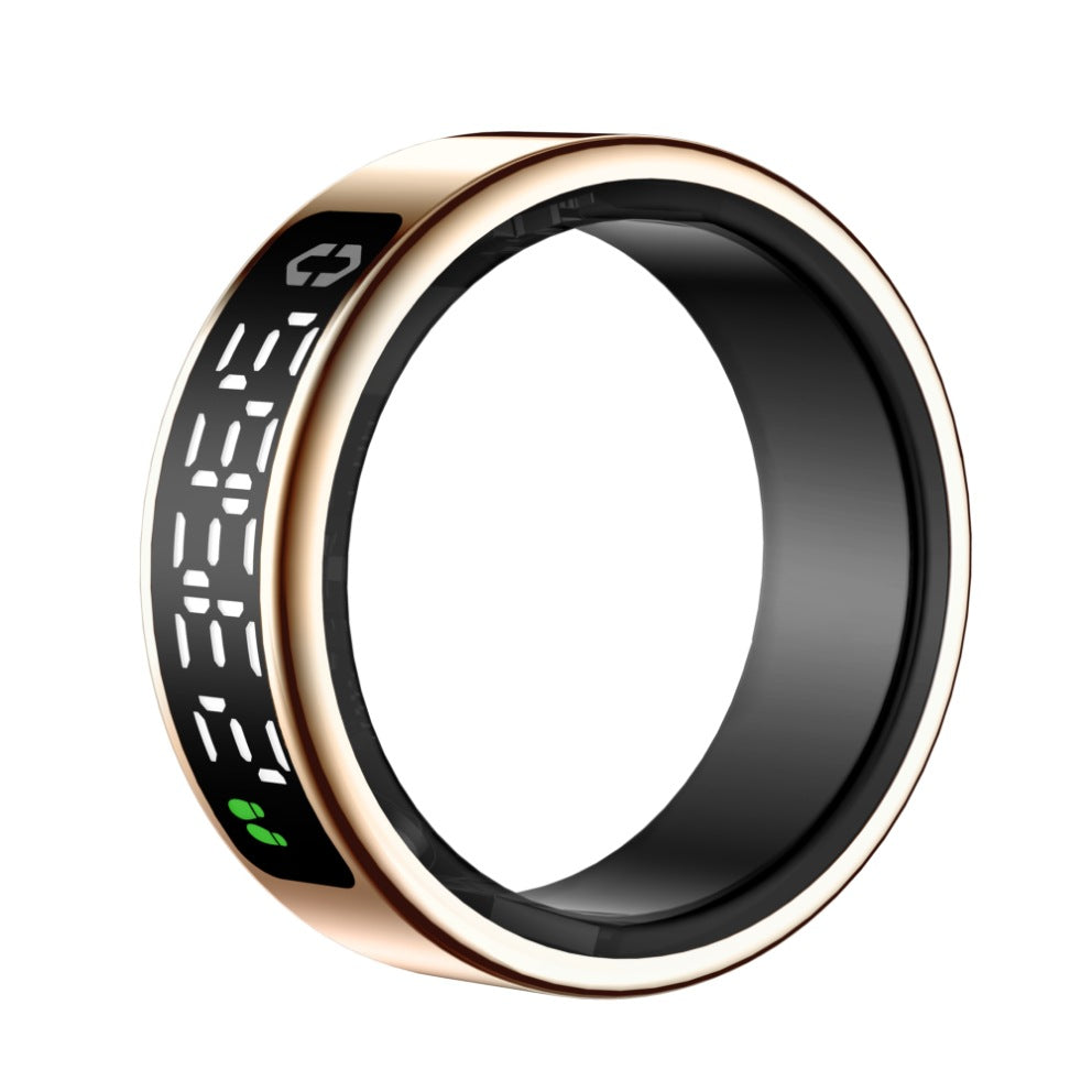SY01 Smart Ring with Display – Health Monitor for Heart Rate, SpO2, Sleep Tracking, Gesture Control, Long Battery Life, IP68 Waterproof