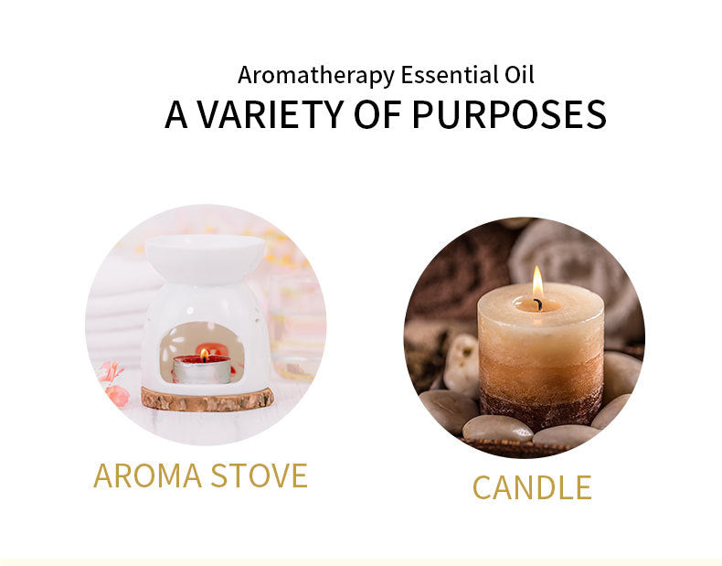 【Meditation Essential Oil】YINSHO Aromatherapy Oil 10ml - Oil-Soluble for Diffuser Stone/Candle, 15 Scents (Lavender/Orange/White Tea) | Sleep Aid & Stress Relief