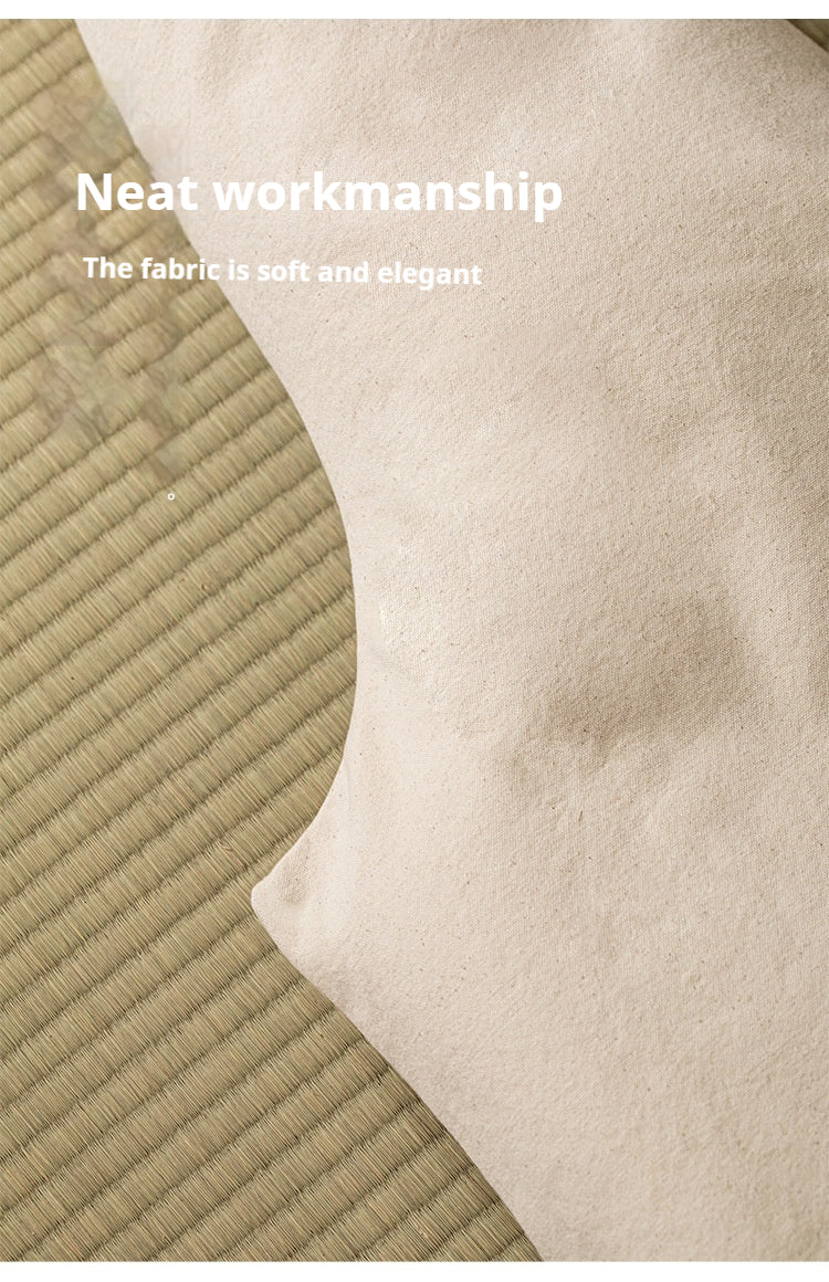 T-Shaped Double Lotus Meditation Cushion - Buckwheat Hull & Cotton Zafu Pillow - Bohemian Style Floor Seating (Multiple Colors)