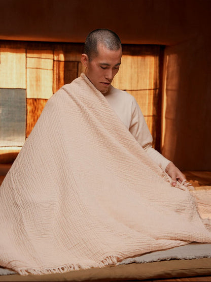 Organic Colored Cotton Walker Meditation Yoga Blancket, Comfortable and Soft, Suitable for All Seasons