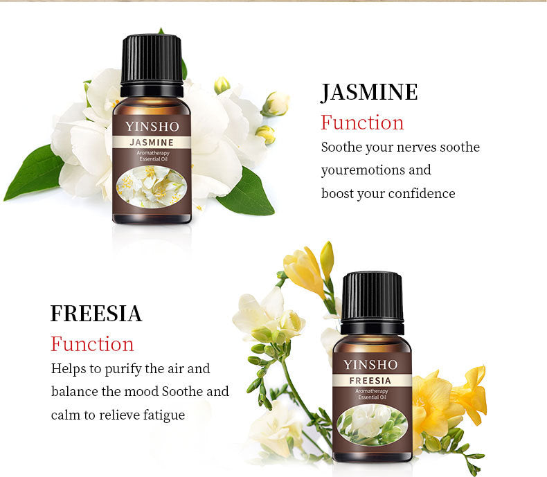 【Meditation Essential Oil】YINSHO Aromatherapy Oil 10ml - Oil-Soluble for Diffuser Stone/Candle, 15 Scents (Lavender/Orange/White Tea) | Sleep Aid & Stress Relief
