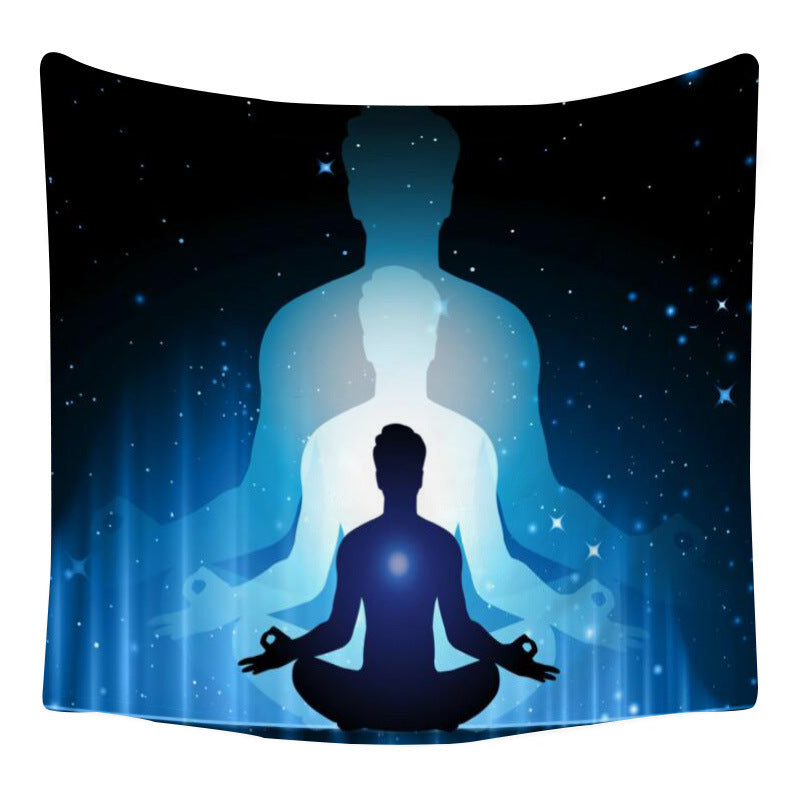 Lotus Seven Stars Tapestry Nordic Style Yoga Meditation Wall Hanging Hand Washable Home Decor (mutiple options)