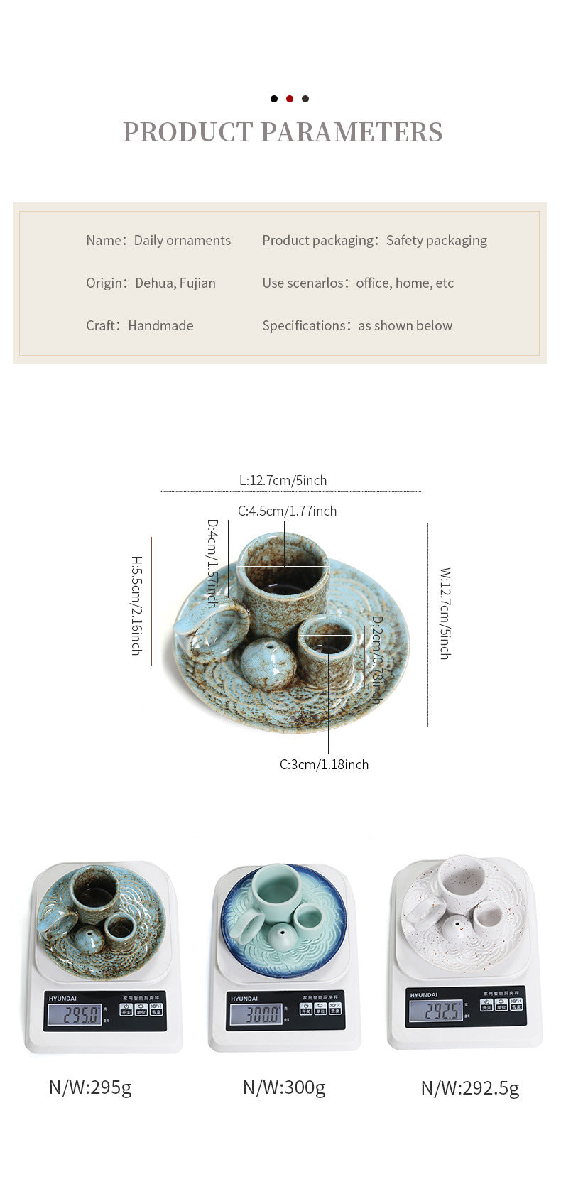 Palo Santo Holder | Sage Burner Tray | Ceramic Incense Burner | Meditation & Zen Aromatherapy | Multi-Functional Home Decor