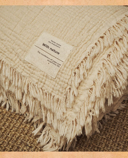 Organic Colored Cotton Walker Meditation Yoga Blancket, Comfortable and Soft, Suitable for All Seasons