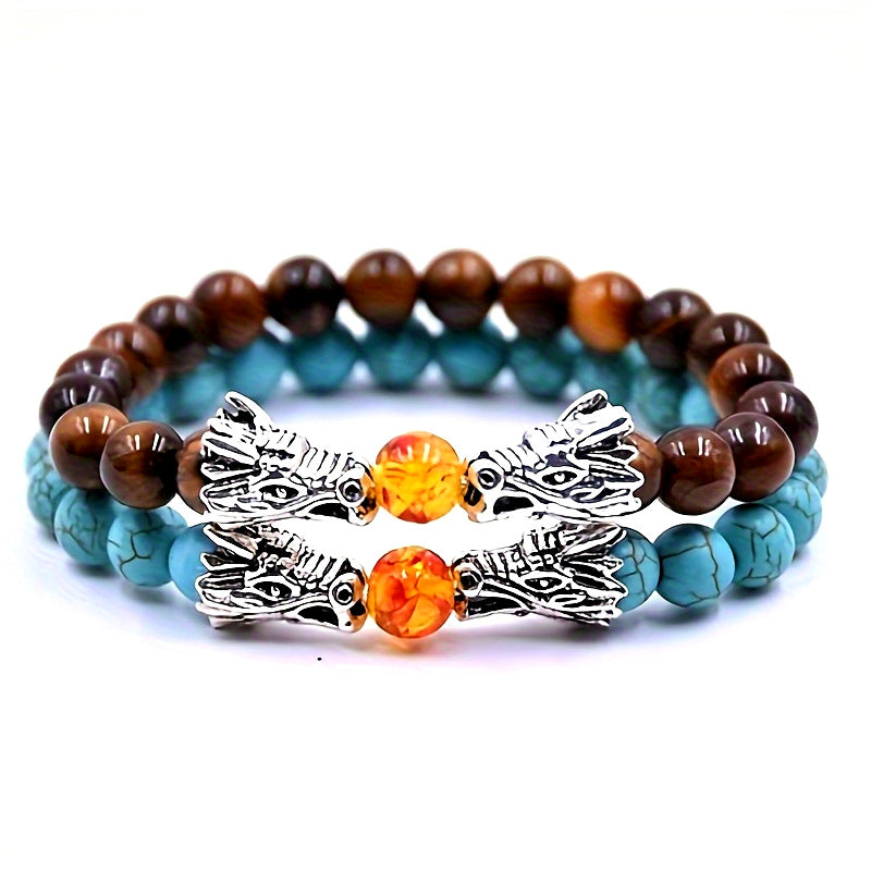 Volcanic Stone Energy Bracelet for Men & Women - Meditation Yoga Fashion Jewelry