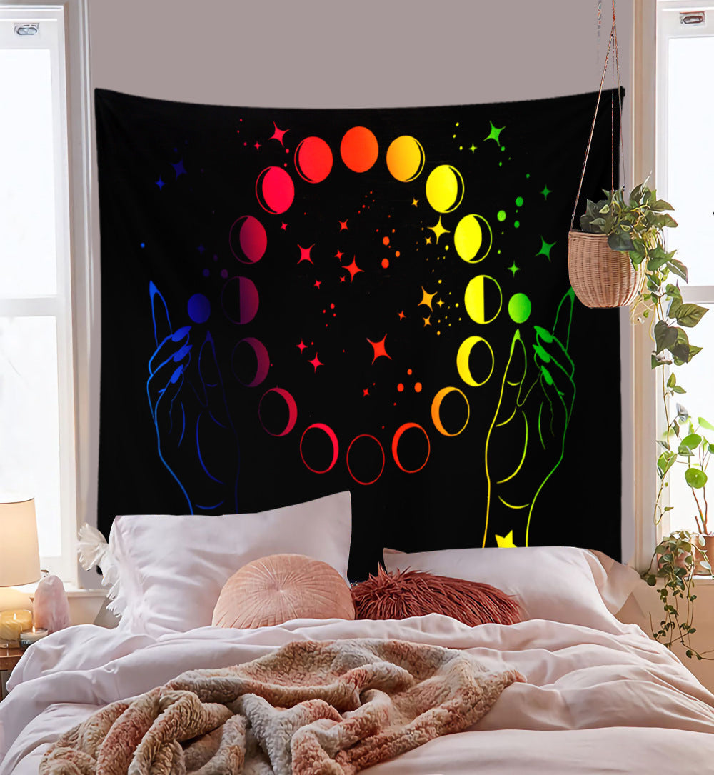 Mandala Meditation Yoga Tapestry, Bohemian Wall Hanging for Living Room & Bedroom, Machine Washable