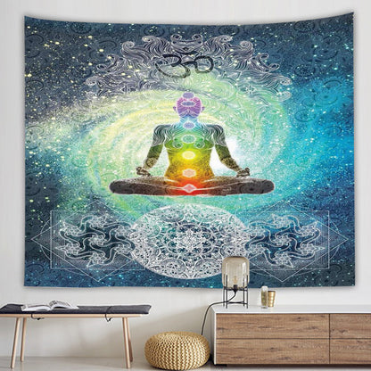 Lotus Seven Stars Tapestry Nordic Style Yoga Meditation Wall Hanging Hand Washable Home Decor (mutiple options)