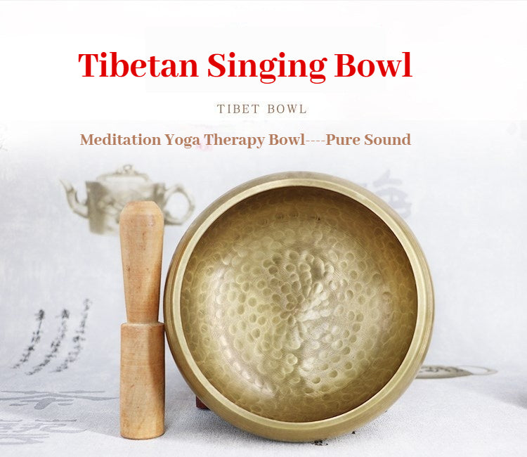 Handmade Tibetan Singing Bowl - Nepal Copper Meditation Bowl for Yoga, Sound Healing, Chakra Balancing & Spiritual Gift