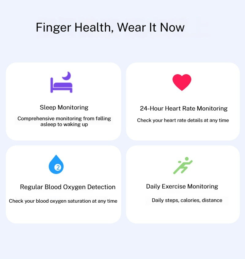 New R06 Smart Ring – Waterproof BP/SpO2/Sleep/Heart Rate/Step Tracking, Multi-Sport Modes