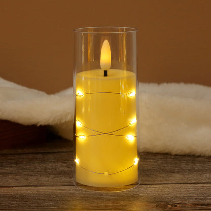 LED Electronic Candle Light - Meditation Mood Lamp for Birthday, Camping, Restaurant, Christmas Decoration with Realistic Flame (Multiple Colors & Sizes)