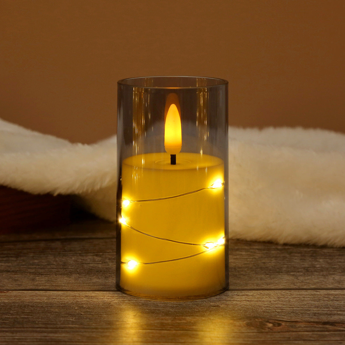 LED Electronic Candle Light - Meditation Mood Lamp for Birthday, Camping, Restaurant, Christmas Decoration with Realistic Flame (Multiple Colors & Sizes)
