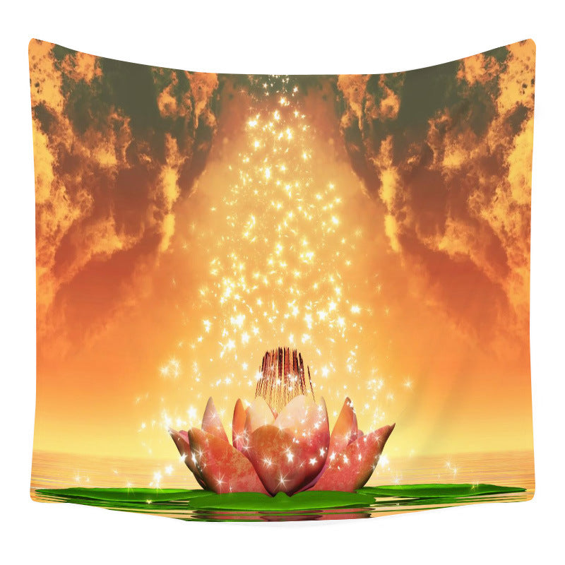 Lotus Seven Stars Tapestry Nordic Style Yoga Meditation Wall Hanging Hand Washable Home Decor (mutiple options)