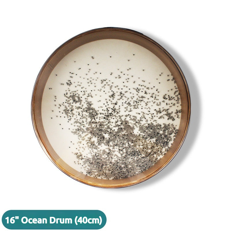 Healing Ocean Drum - Dual-Sided Goat/Synthetic Skin Natural Sound Therapy Instrument (16/18/20/22 Inch) for Yoga & Meditation