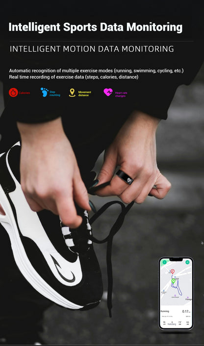 New R30 Smart Ring – ECG/Heart Rate/Blood Oxygen/Temperature/Sleep Tracking/Multi-Sport Modes Health Monitor Ring
