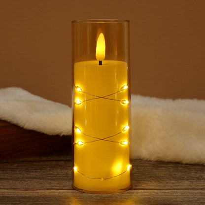 LED Electronic Candle Light - Meditation Mood Lamp for Birthday, Camping, Restaurant, Christmas Decoration with Realistic Flame (Multiple Colors & Sizes)
