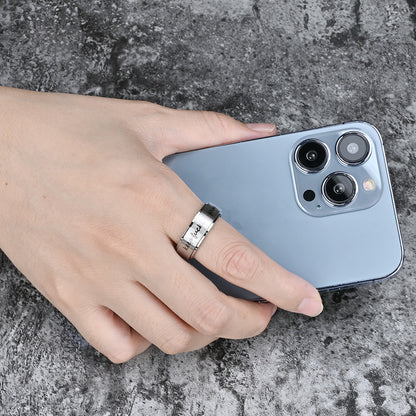 "Keep Fucking Going" Spinning Titanium Steel Ring – Motivational Anxiety Relief Ring for Sleep & Focus