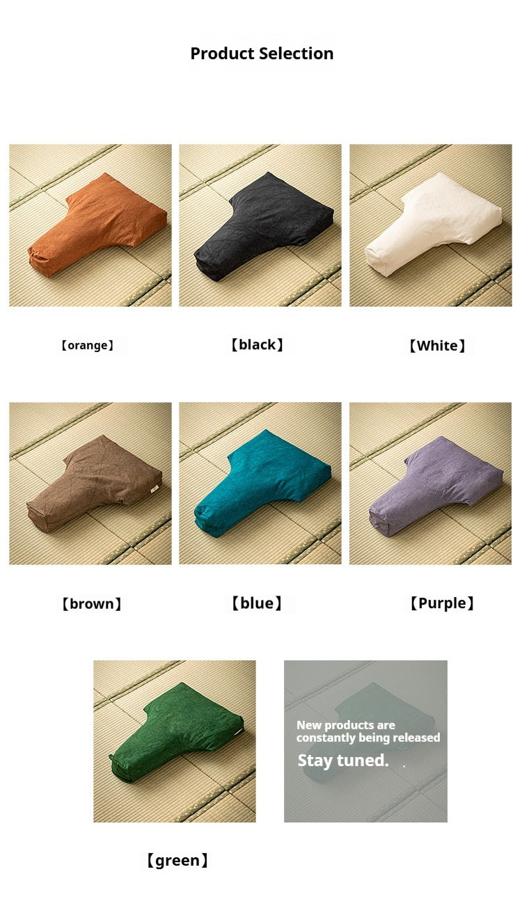 T-Shaped Double Lotus Meditation Cushion - Buckwheat Hull & Cotton Zafu Pillow - Bohemian Style Floor Seating (Multiple Colors)