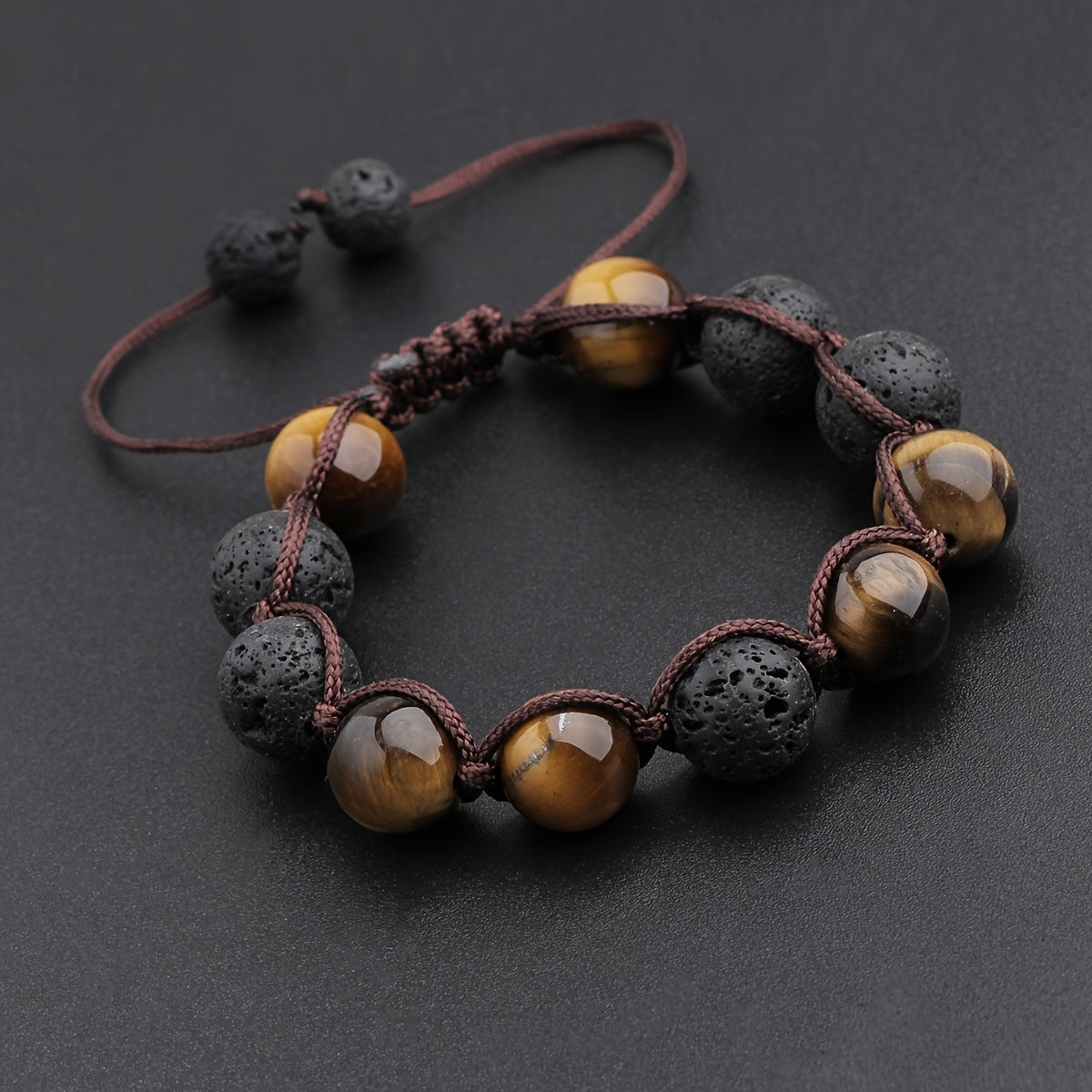 Volcanic Stone Energy Bracelet for Men & Women - Meditation Yoga Fashion Jewelry