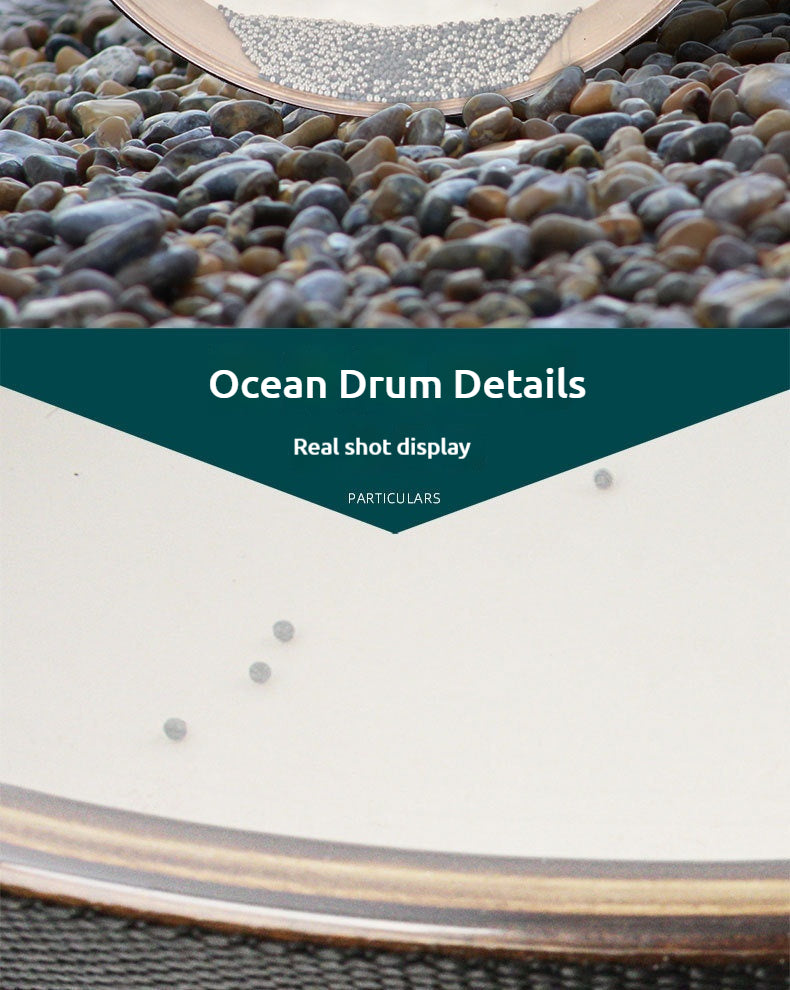 Healing Ocean Drum - Dual-Sided Goat/Synthetic Skin Natural Sound Therapy Instrument (16/18/20/22 Inch) for Yoga & Meditation