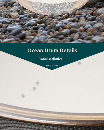 Healing Ocean Drum - Dual-Sided Goat/Synthetic Skin Natural Sound Therapy Instrument (16/18/20/22 Inch) for Yoga & Meditation