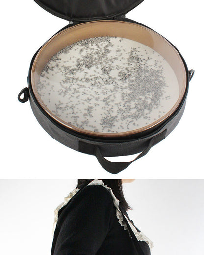 Healing Ocean Drum - Dual-Sided Goat/Synthetic Skin Natural Sound Therapy Instrument (16/18/20/22 Inch) for Yoga & Meditation
