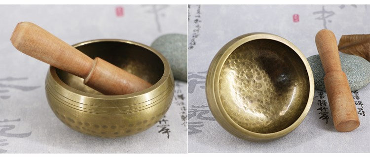 Handmade Tibetan Singing Bowl - Nepal Copper Meditation Bowl for Yoga, Sound Healing, Chakra Balancing & Spiritual Gift