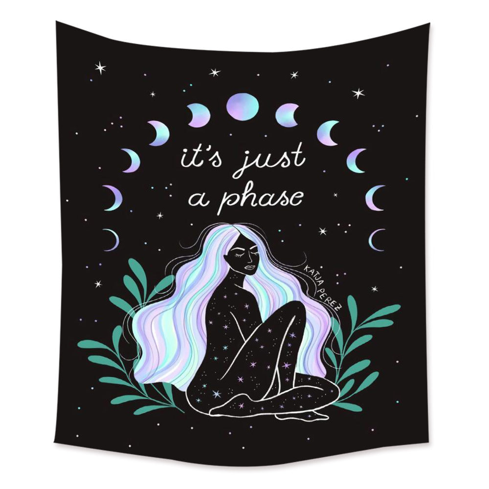 Lotus Seven Stars Tapestry Nordic Style Yoga Meditation Wall Hanging Hand Washable Home Decor (mutiple options)