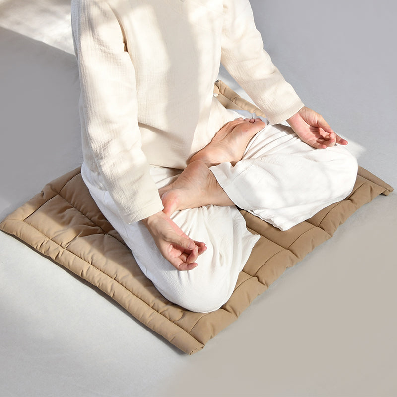 Tailbone Support Buckwheat Meditation Cushion – Simple & Comfortable Zen Sitting Pillow for Yoga, Floor, Balcony