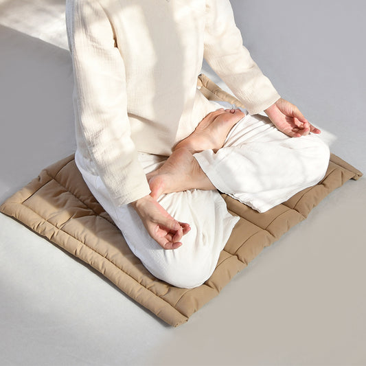 Tailbone Support Buckwheat Meditation Cushion – Simple & Comfortable Zen Sitting Pillow for Yoga, Floor, Balcony