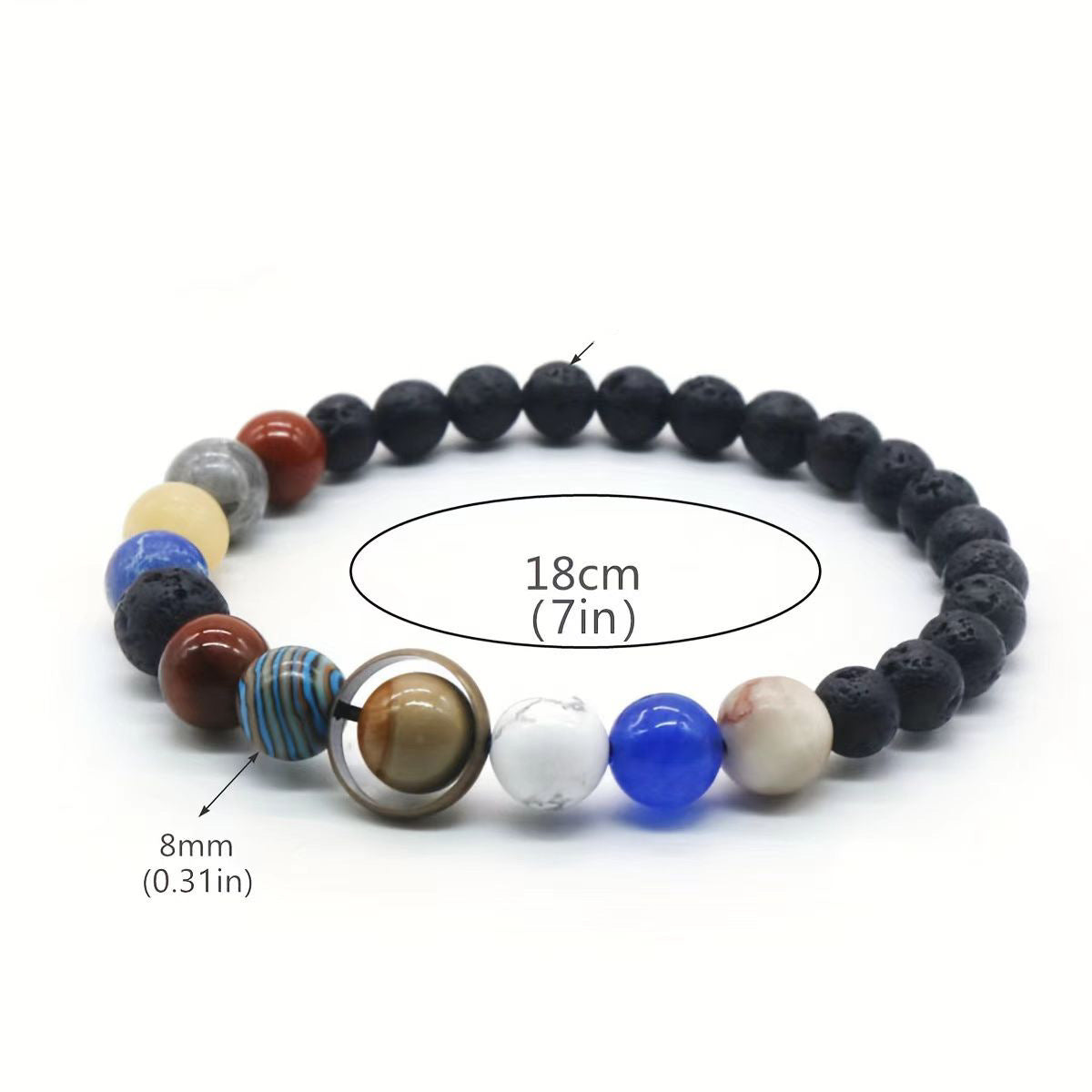Volcanic Stone Energy Bracelet for Men & Women - Meditation Yoga Fashion Jewelry