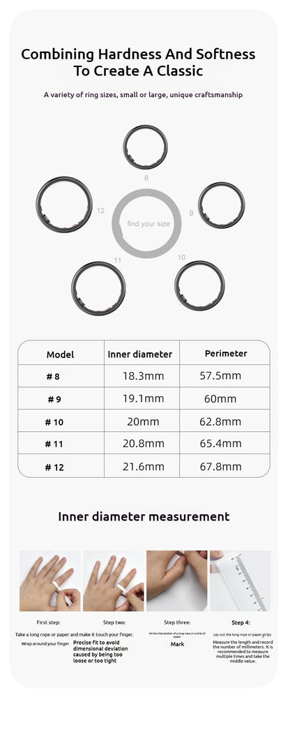 New R06 Smart Ring – Waterproof BP/SpO2/Sleep/Heart Rate/Step Tracking, Multi-Sport Modes