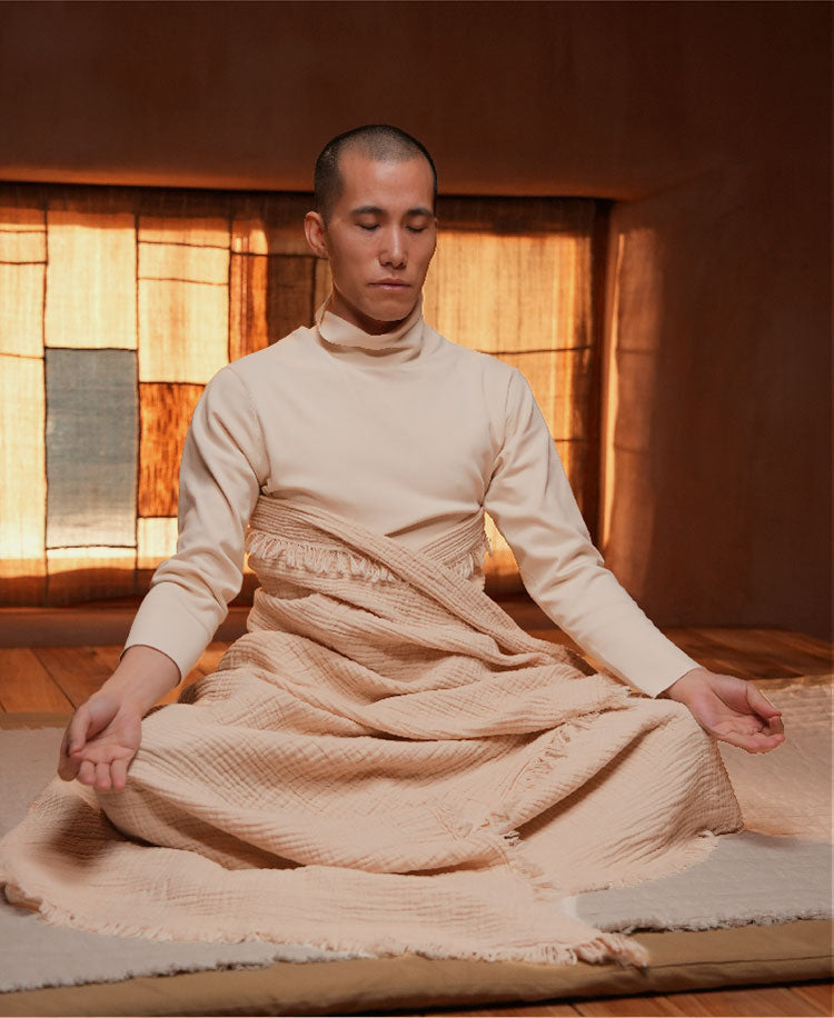 Organic Colored Cotton Walker Meditation Yoga Blancket, Comfortable and Soft, Suitable for All Seasons