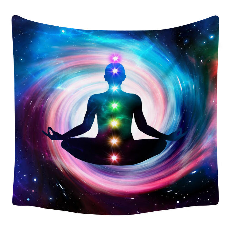 Lotus Seven Stars Tapestry Nordic Style Yoga Meditation Wall Hanging Hand Washable Home Decor (mutiple options)