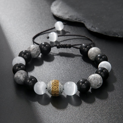 Volcanic Stone Energy Bracelet for Men & Women - Meditation Yoga Fashion Jewelry