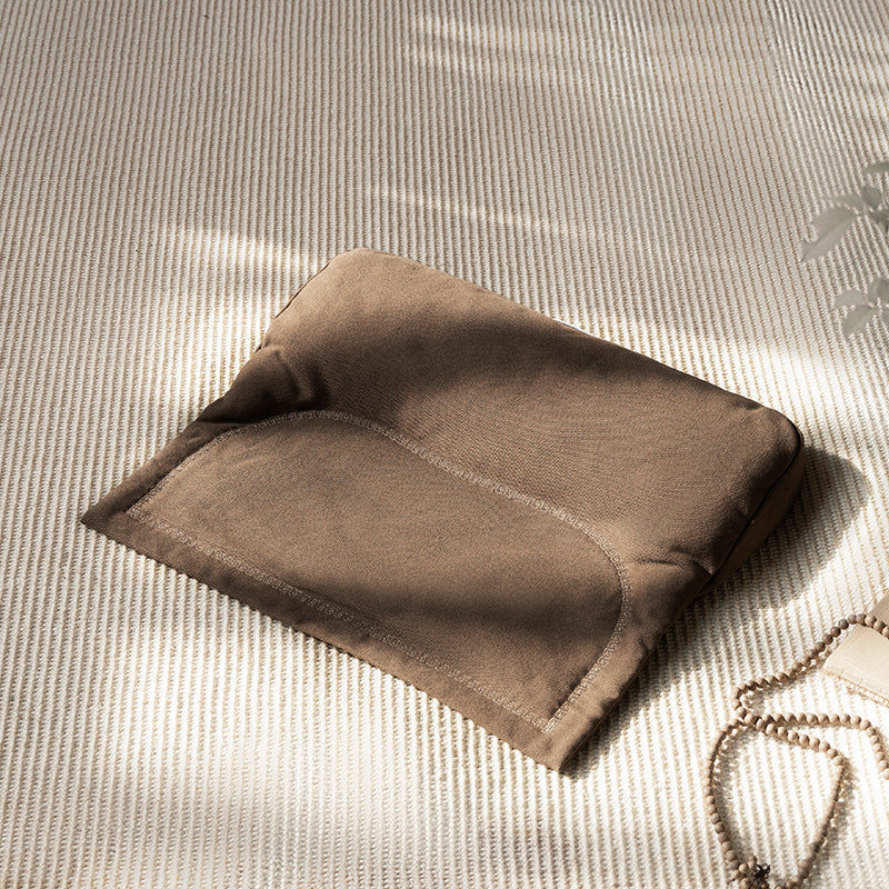 Retro Buckwheat Meditation Cushion - Ergonomic Tailbone Support Pillow for Yoga, Zen Sitting